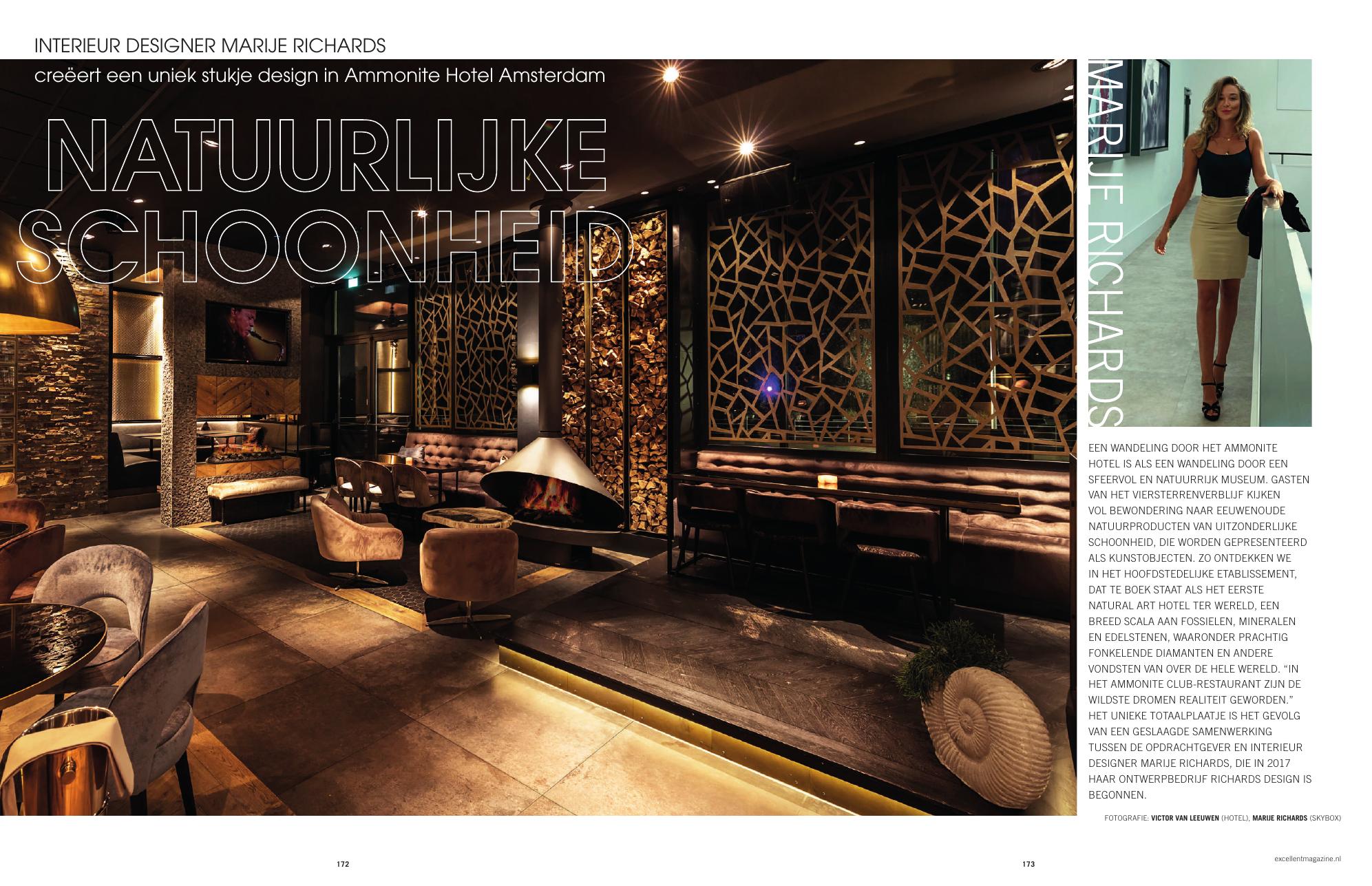 EXCELLENT Magazine opening page of the Ammonite Hotel feature