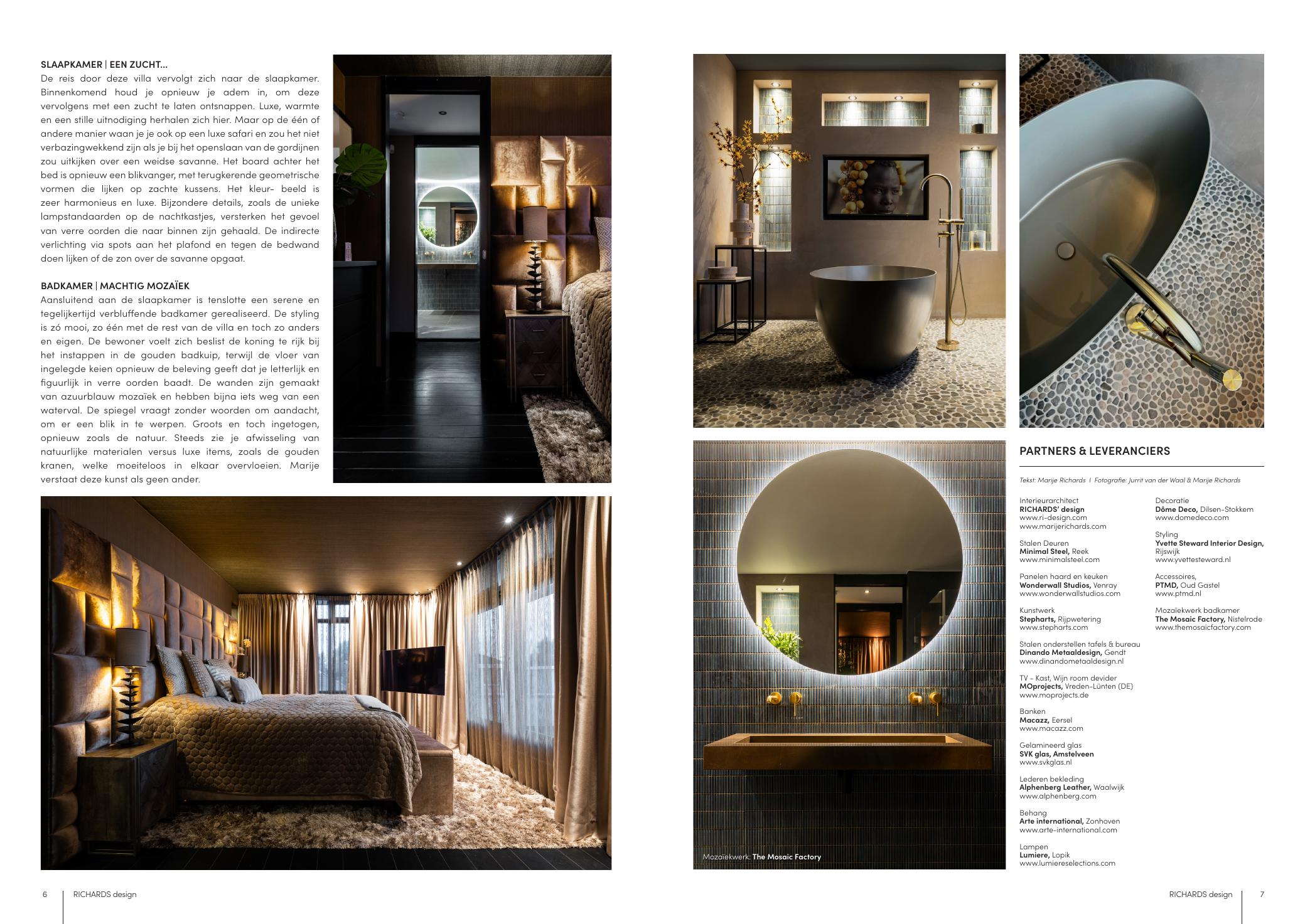 The Art of Living closing page with project credits