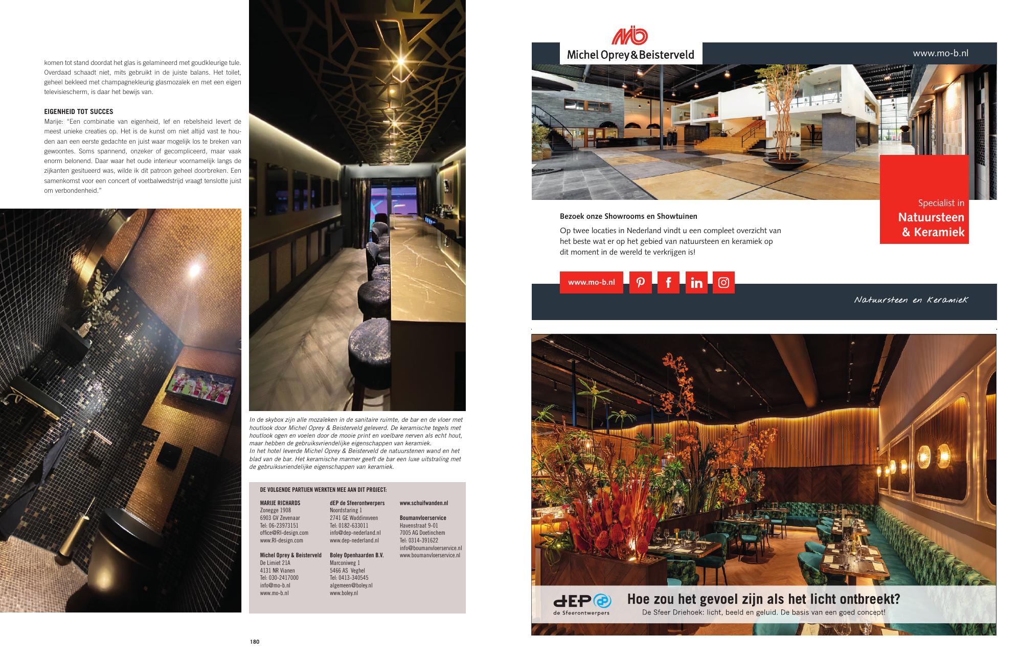 EXCELLENT Magazine closing page with the Johan Cruijff ArenA skybox